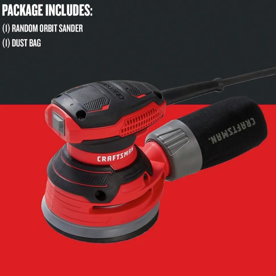 Factory Reconditioned Craftsman 3 Amp 5 in. Corded Random Orbit Sander