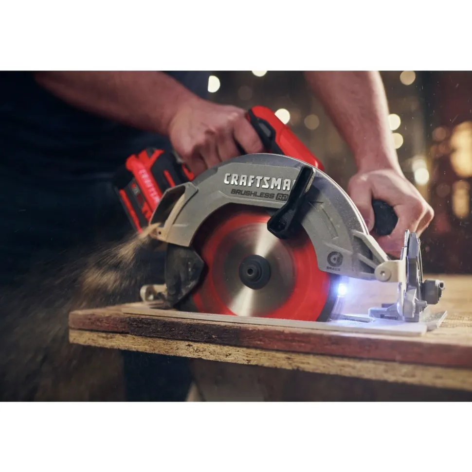 Factory Reconditioned Craftsman V20 Brushless RP Lithium-Ion Cordless 7-1/4 in. Circular Saw (Tool Only)