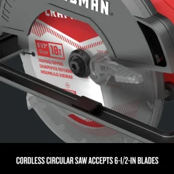 Factory Reconditioned Craftsman 20V Variable Speed Lithium-Ion 6-1/2 in. Cordless Circular Saw (Tool Only)