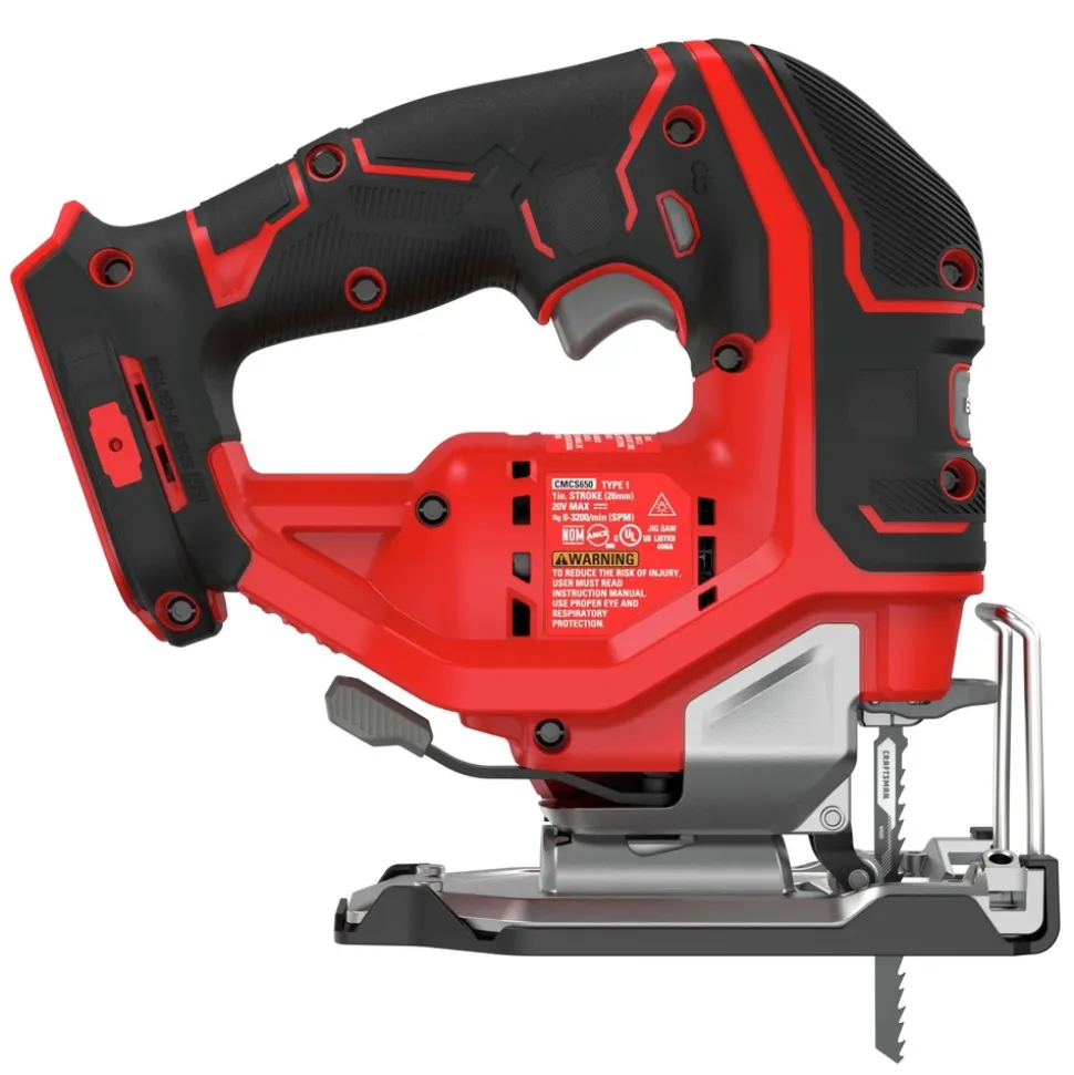 Factory Reconditioned Craftsman V20 Brushless RP Lithium-Ion Cordless Jig Saw (Tool Only)