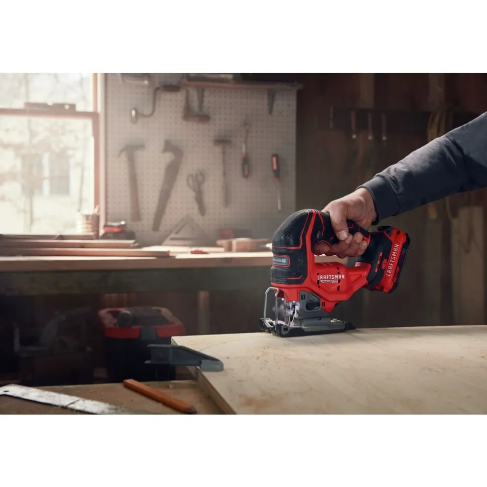 Factory Reconditioned Craftsman V20 Brushless RP Lithium-Ion Cordless Jig Saw (Tool Only)