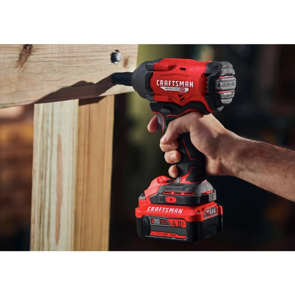 Factory Reconditioned Craftsman V20 BRUSHLESS RP Lithium-Ion 1/2 in. Cordless Impact Wrench (Tool Only)