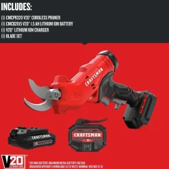 Factory Reconditioned Craftsman V20 Lithium-Ion Cordless Pruner Kit (1.5 Ah)