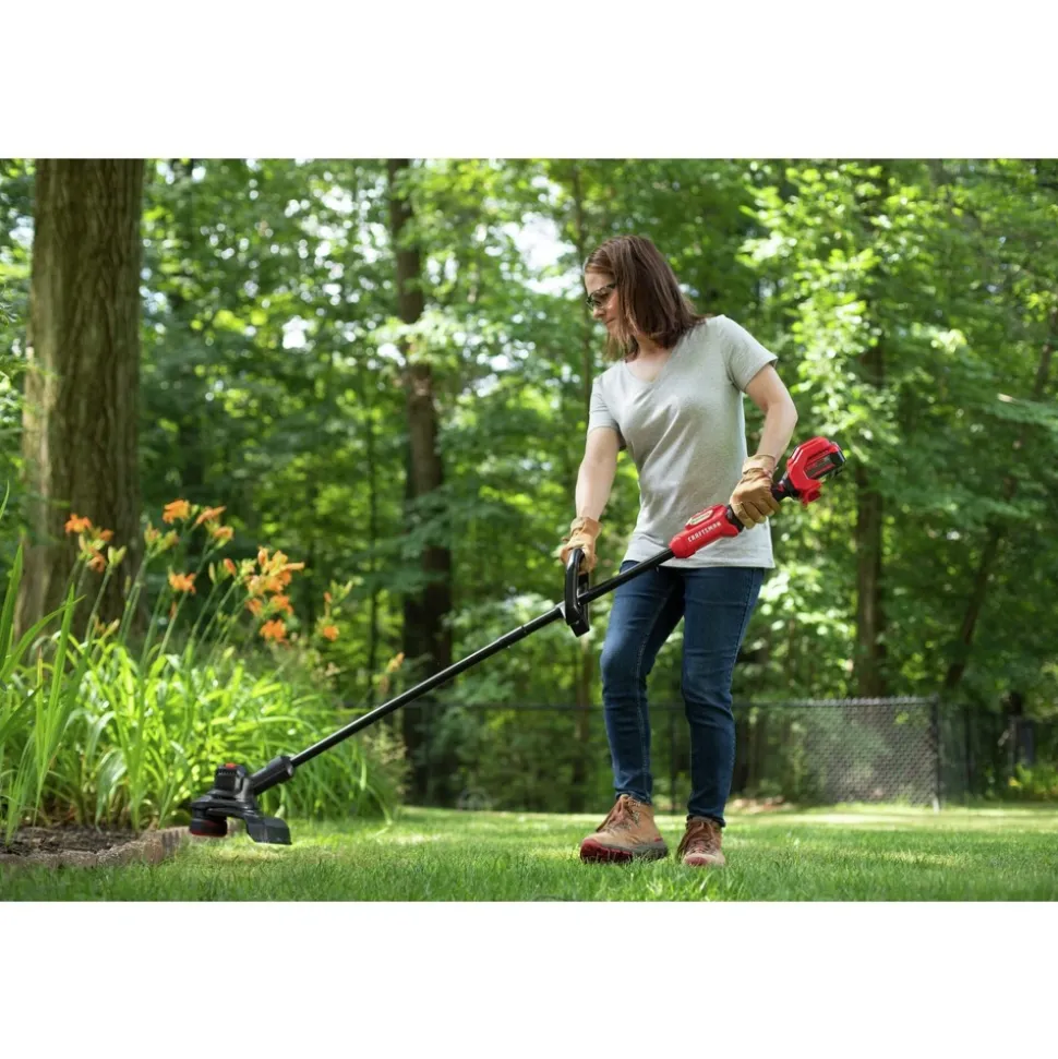 Factory Reconditioned Craftsman V20 Lithium-Ion Cordless String Trimmer and Blower Combo Kit (5 Ah)