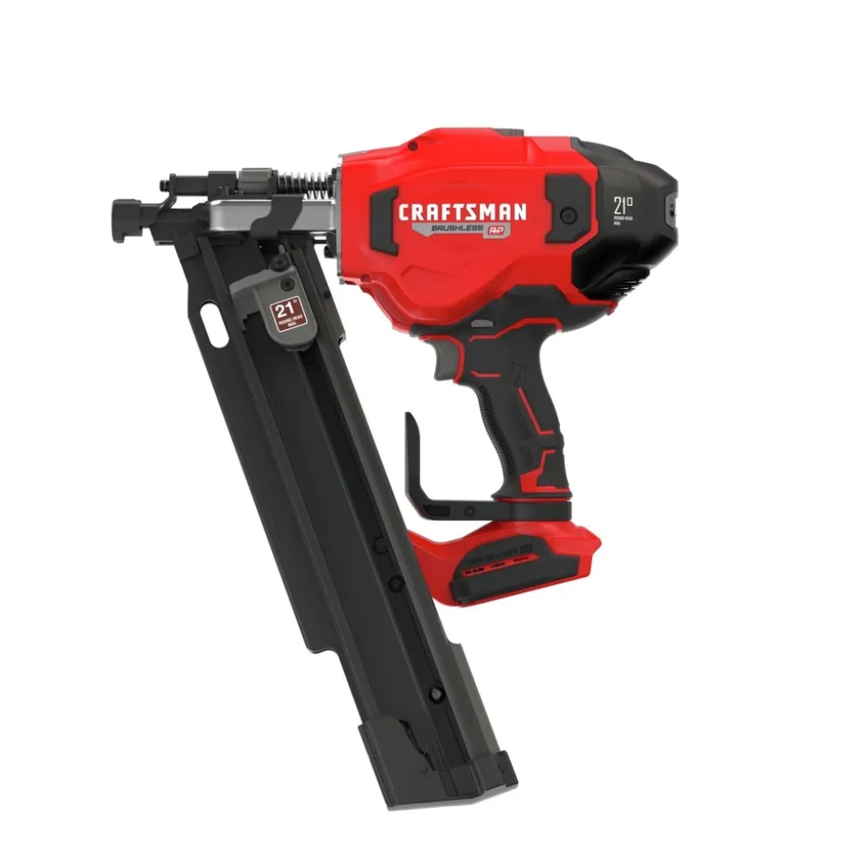 Factory Reconditioned Craftsman V20 Brushless RP Lithium-Ion 21 Degrees Cordless Plastic Collated Framing Nailer (Tool Only)