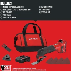 Factory Reconditioned Craftsman V20 Lithium-Ion Cordless Oscillating Tool Kit (2 Ah)