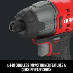 Factory Reconditioned Craftsman 20V Variable Speed Lithium-Ion 1/2 in. Cordless Drill Driver and 1/4 in. Impact Driver Combo Kit (1.3 Ah)