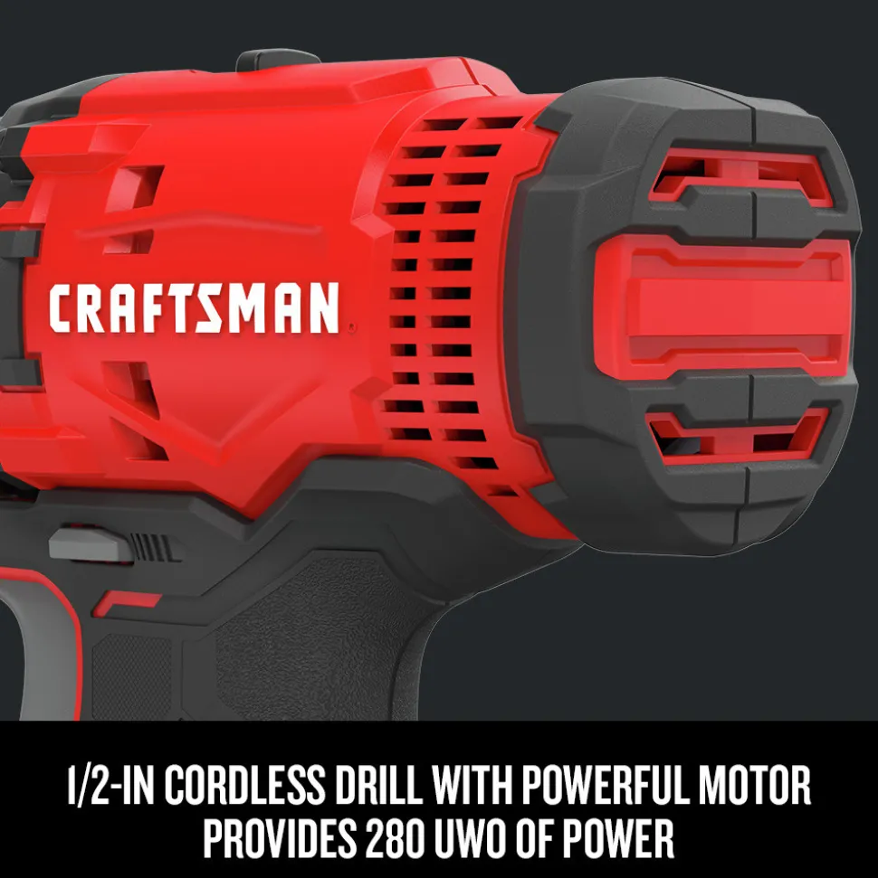Factory Reconditioned Craftsman 20V Variable Speed Lithium-Ion 1/2 in. Cordless Drill Driver and 1/4 in. Impact Driver Combo Kit (1.3 Ah)
