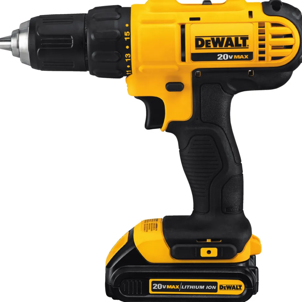 Factory Reconditioned Dewalt 20V MAX Compact Lithium-Ion 1/2 in. Cordless Drill Driver and 1/4 in. Impact Driver Combo Kit (1.3 Ah)