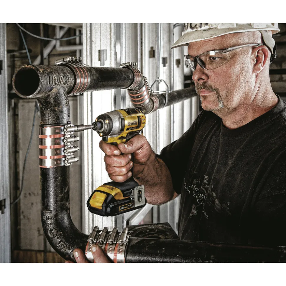 Factory Reconditioned Dewalt 20V MAX Compact Lithium-Ion 1/2 in. Cordless Drill Driver and 1/4 in. Impact Driver Combo Kit (1.3 Ah)