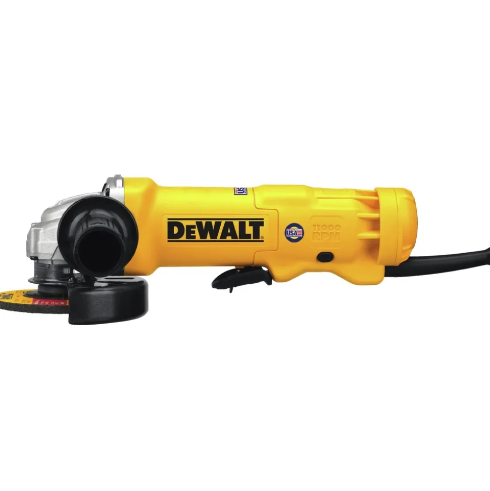 Factory Reconditioned Dewalt 11 Amp 4-1/2 in. Angle Grinder with Paddle Switch & Wheel