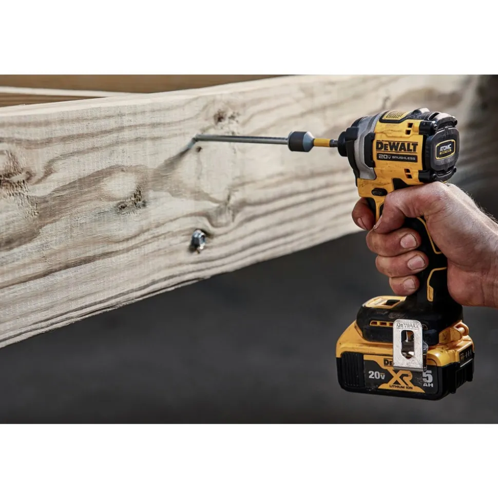 Factory Reconditioned Dewalt 20V MAX ATOMIC Brushless 3-Speed Lithium-Ion 1/4 in. Cordless Impact Driver Kit (5 Ah)
