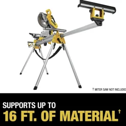 Factory Reconditioned Dewalt 9 in. x 150 in. x 32 in. Heavy-Duty Miter Saw Stand - Silver
