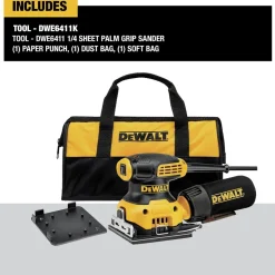 Factory Reconditioned Dewalt 2.3 Amp 1/4 Sheet Corded Finishing Sander Kit