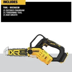 Factory Reconditioned Dewalt 20V MAX Lithium-Ion Brushless 8 in. Cordless Pruning Chainsaw (Tool Only)