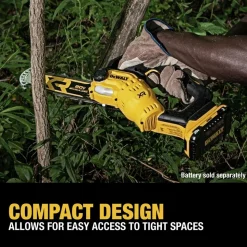 Factory Reconditioned Dewalt 20V MAX Lithium-Ion Brushless 8 in. Cordless Pruning Chainsaw (Tool Only)
