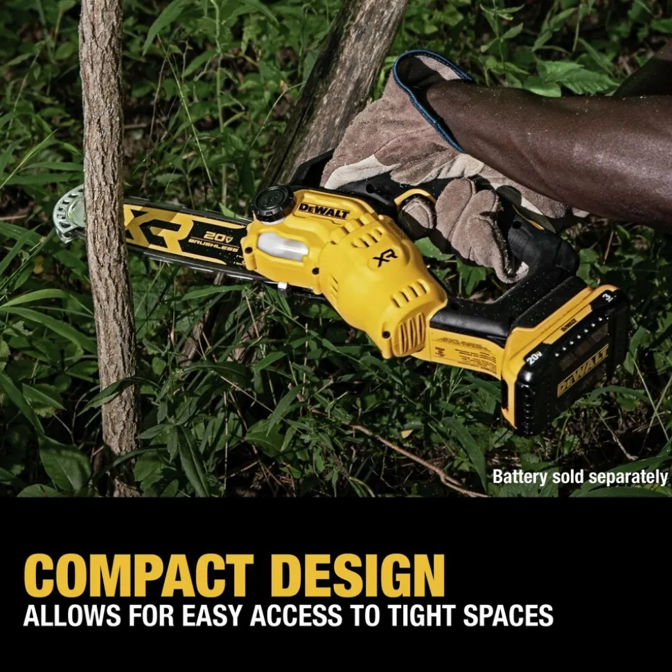 Factory Reconditioned Dewalt 20V MAX Lithium-Ion Brushless 8 in. Cordless Pruning Chainsaw (Tool Only)
