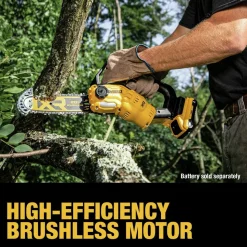 Factory Reconditioned Dewalt 20V MAX Lithium-Ion Brushless 8 in. Cordless Pruning Chainsaw (Tool Only)