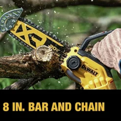 Factory Reconditioned Dewalt 20V MAX Lithium-Ion Brushless 8 in. Cordless Pruning Chainsaw (Tool Only)