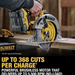 Factory Reconditioned Dewalt 20V MAX XR Lithium-Ion Brushless 7-1/4 in. Cordless Circular Saw Kit with POWERPACK (8 Ah)