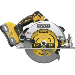 Factory Reconditioned Dewalt 20V MAX XR Lithium-Ion Brushless 7-1/4 in. Cordless Circular Saw Kit with POWERPACK (8 Ah)