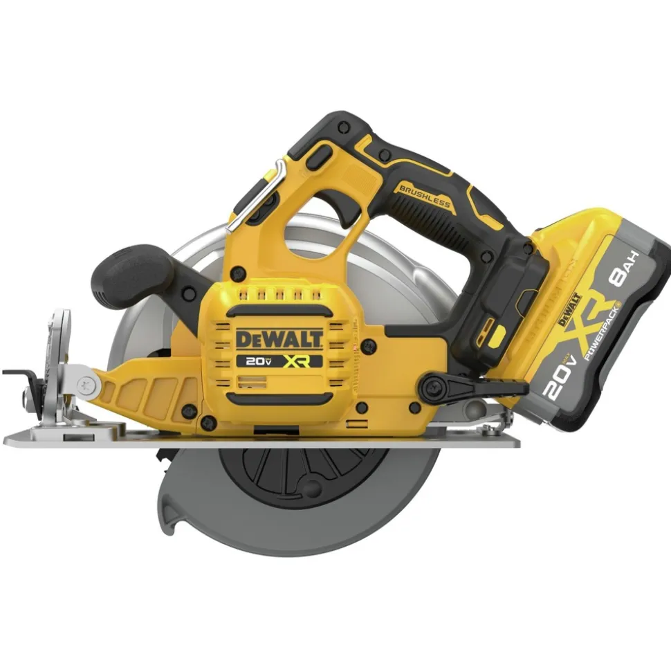 Factory Reconditioned Dewalt 20V MAX XR Lithium-Ion Brushless 7-1/4 in. Cordless Circular Saw Kit with POWERPACK (8 Ah)