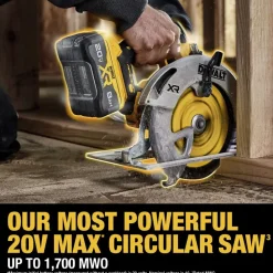 Factory Reconditioned Dewalt 20V MAX XR Lithium-Ion Brushless 7-1/4 in. Cordless Circular Saw Kit with POWERPACK (8 Ah)