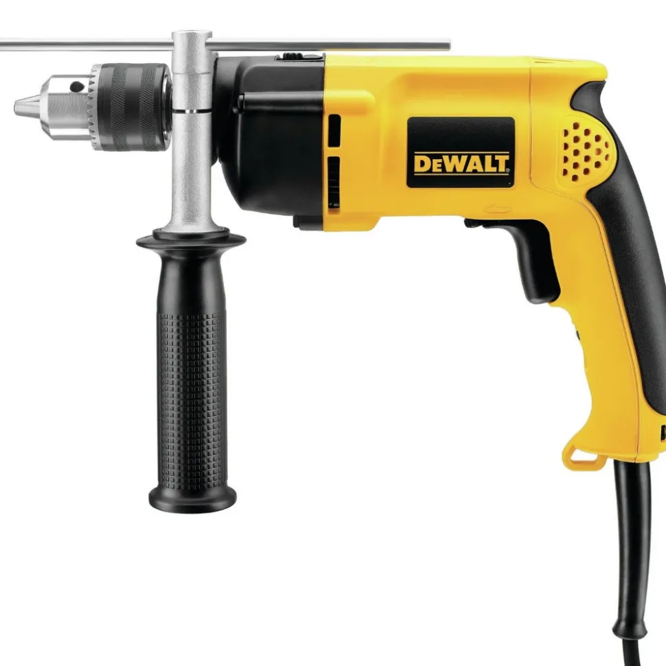 Factory Reconditioned Dewalt 7.8 Amp 0 - 2700 RPM Variable Speed Single Speed 1/2 in. Corded Hammer Drill