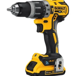 Factory Reconditioned Dewalt 20V MAX XR Lithium-Ion Compact 1/2 in. Cordless Hammer Drill Kit with Tool Connect (2 Ah)