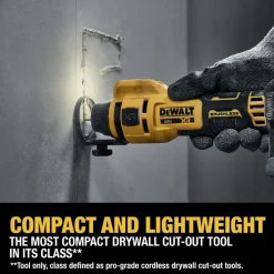 Factory Reconditioned Dewalt 20V MAX XR Lithium-Ion Brushless Cordless Drywall Cut-Out Tool (Tool Only)