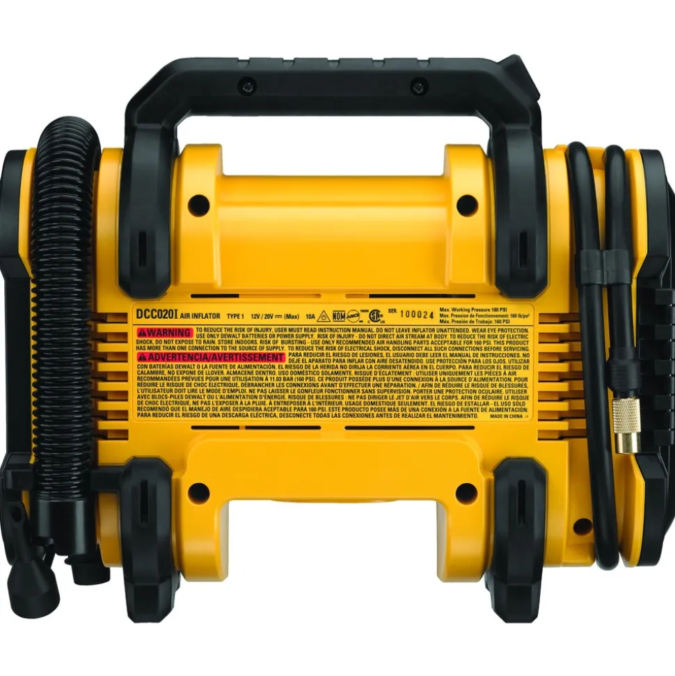Factory Reconditioned Dewalt DCC020IBR 20V MAX Lithium-Ion Corded/Cordless Air Inflator (Tool Only)