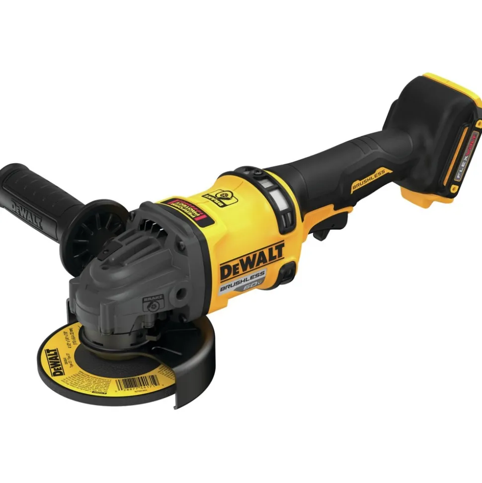 Factory Reconditioned Dewalt FLEXVOLT 60V MAX Brushless Lithium-Ion 4-1/2 in. to 6 in. Cordless Grinder with Kickback Brake (Tool Only)