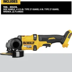 Factory Reconditioned Dewalt FLEXVOLT 60V MAX Brushless Lithium-Ion 4-1/2 in. to 6 in. Cordless Grinder with Kickback Brake (Tool Only)