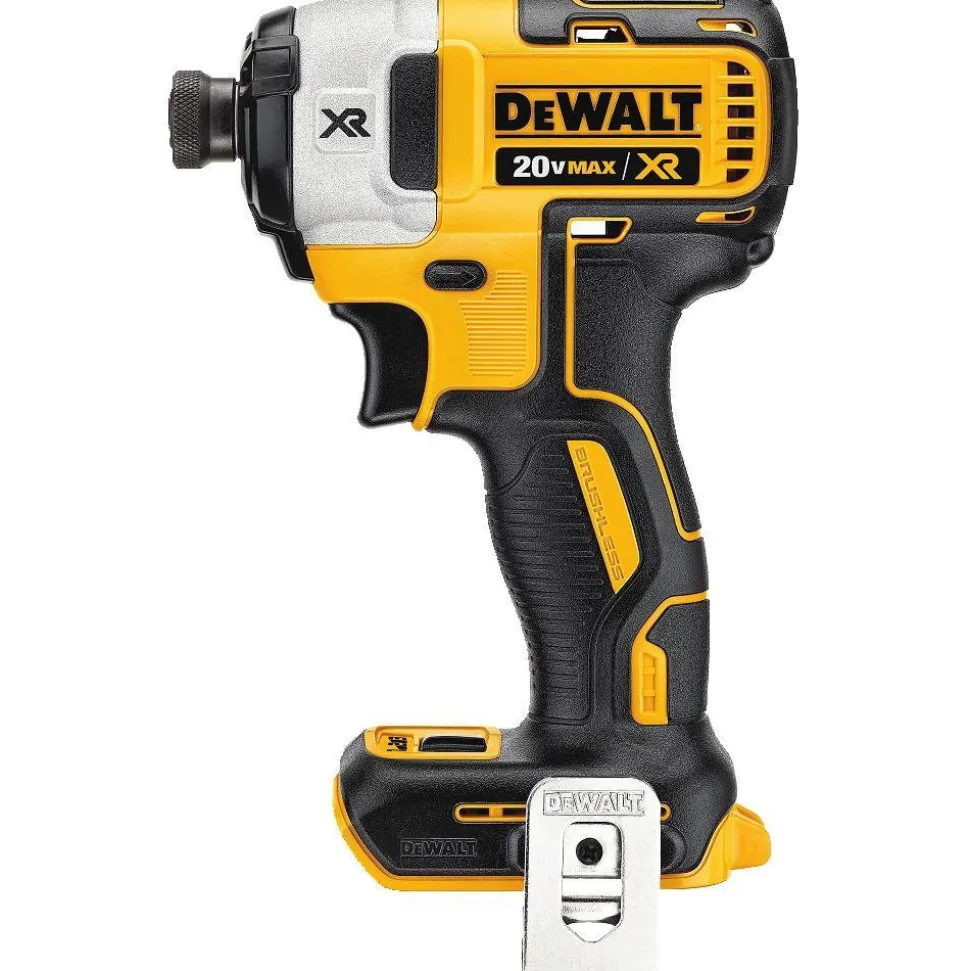 Factory Reconditioned Dewalt 20V MAX XR Brushless Lithium-Ion 1/2 in. Cordless Drill Drill Driver/ 1/4 in. Impact Driver Combo Kit (2 Ah)