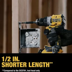 Factory Reconditioned Dewalt 20V MAX XR 1/2 in. Cordless Drill Driver and 20V MAX ATOMIC 1/4 in. Cordless Impact Driver Combo Kit (2 Ah)