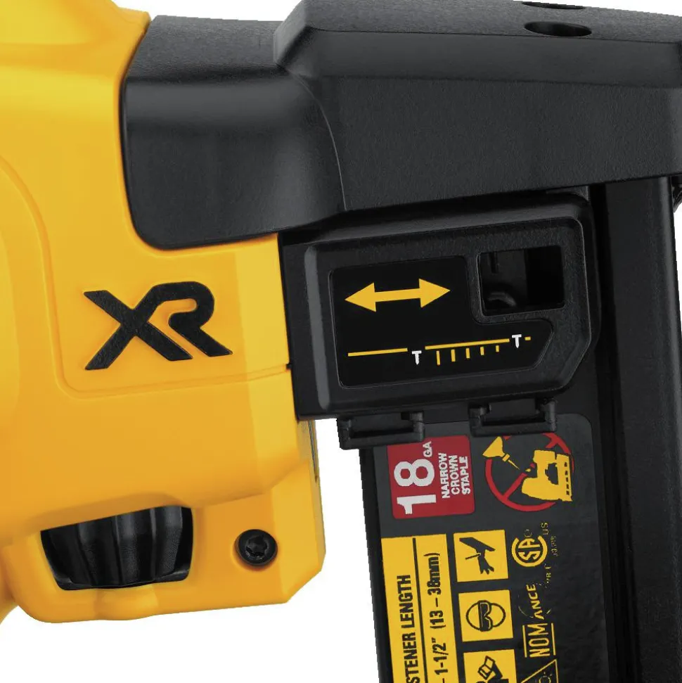 Factory Reconditioned Dewalt 20V MAX Cordless Lithium-Ion 18 Gauge Narrow Crown Stapler Kit