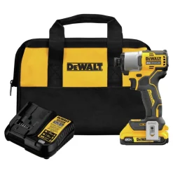 Factory Reconditioned Dewalt 20V MAX Brushless Lithium-Ion 1/4 in. Cordless Impact Driver Kit (2 Ah)