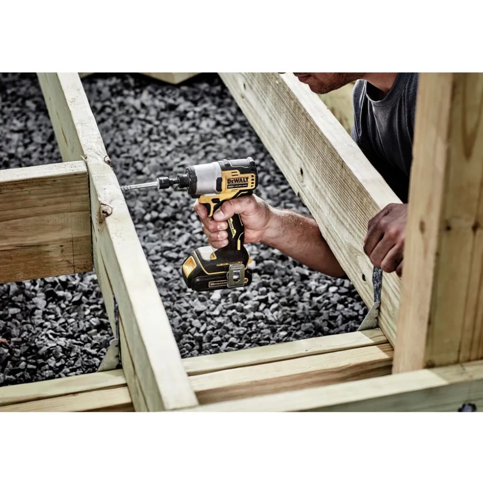 Factory Reconditioned Dewalt 20V MAX Brushless Lithium-Ion 1/4 in. Cordless Impact Driver Kit (2 Ah)