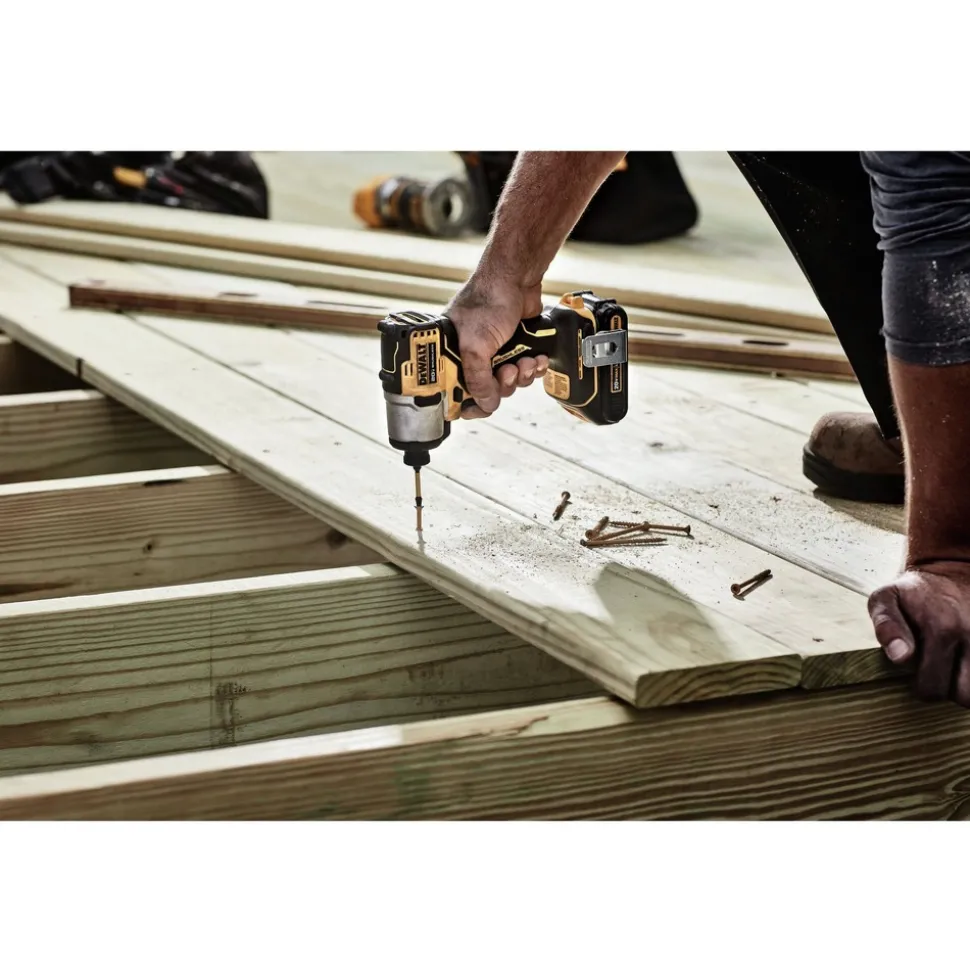 Factory Reconditioned Dewalt 20V MAX Brushless Lithium-Ion 1/4 in. Cordless Impact Driver Kit (2 Ah)