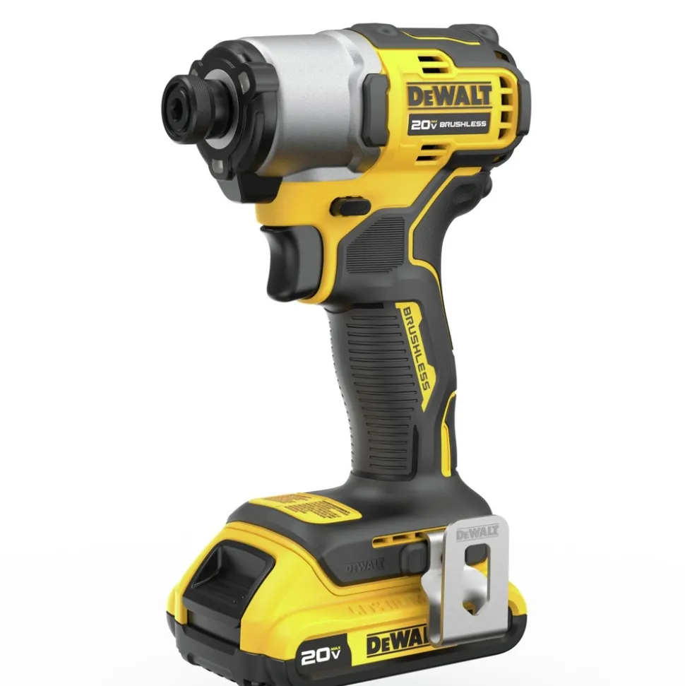 Factory Reconditioned Dewalt 20V MAX Brushless Lithium-Ion 1/4 in. Cordless Impact Driver Kit (2 Ah)