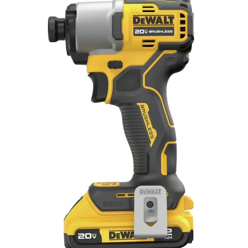 Factory Reconditioned Dewalt 20V MAX Brushless Lithium-Ion 1/4 in. Cordless Impact Driver Kit (2 Ah)