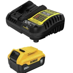 Factory Reconditioned Dewalt 20V MAX 5 Ah Lithium-Ion Battery and Charger Kit