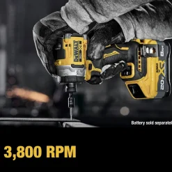 Factory Reconditioned Dewalt 20V MAX XR Lithium-Ion Brushless 3-Speed High Torque 1/4 in. Cordless Impact Driver (Tool Only)