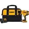Factory Reconditioned Dewalt 20V MAX Brushless Lithium-Ion 16-Gauge 2-1/2 in. Cordless Angled Finish Nailer Kit (2 Ah)