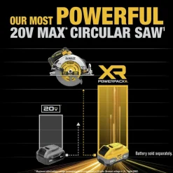 Factory Reconditioned Dewalt 20V MAX XR Lithium-Ion Brushless 7-1/4 in. Cordless Circular Saw (Tool Only)