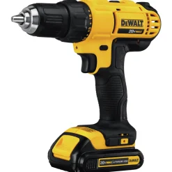 Factory Reconditioned Dewalt 20V MAX Lithium-Ion 1/2 in. Compact Cordless Drill Driver Kit (1.3 Ah)