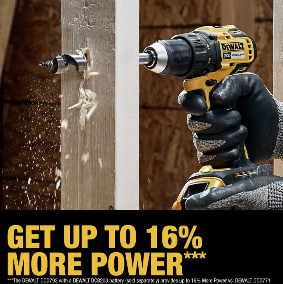 Factory Reconditioned Dewalt 20V MAX Lithium-Ion Brushless 1/2 in. Cordless Drill Driver Kit (2 Ah)