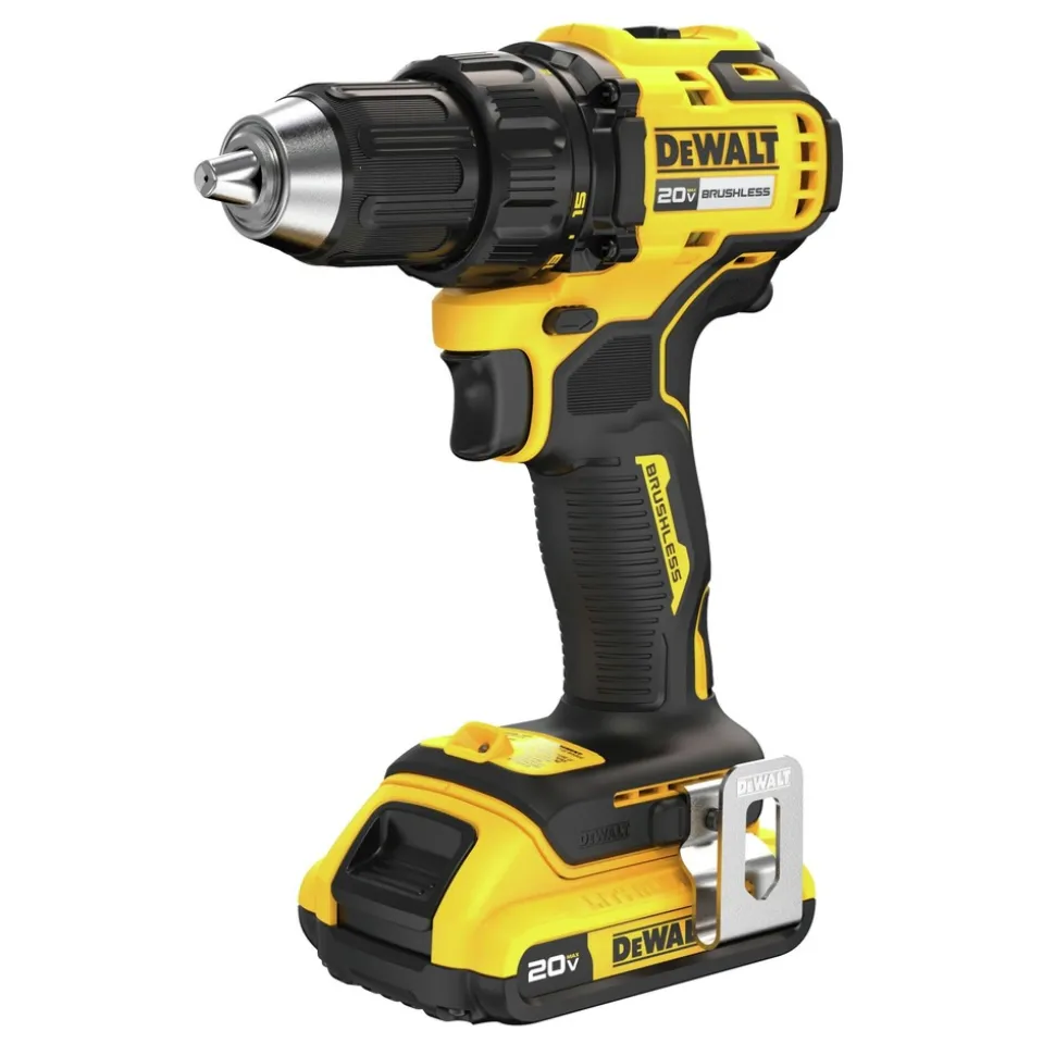 Factory Reconditioned Dewalt 20V MAX Lithium-Ion Brushless 1/2 in. Cordless Drill Driver Kit (2 Ah)
