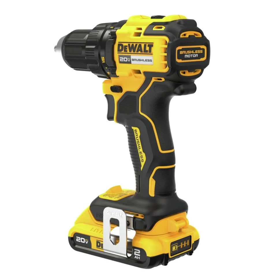 Factory Reconditioned Dewalt 20V MAX Lithium-Ion Brushless 1/2 in. Cordless Drill Driver Kit (2 Ah)