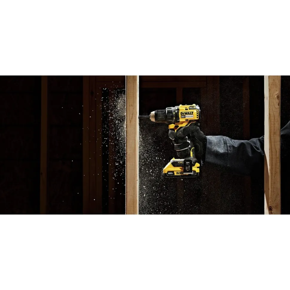 Factory Reconditioned Dewalt 20V MAX Lithium-Ion Brushless 1/2 in. Cordless Drill Driver Kit (2 Ah)